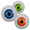 Oppblåsbar øyeepledekorasjon til Halloween4D Bloodshot1Count 5