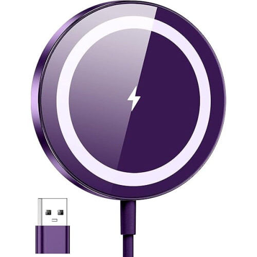 Ασύρματος φορτιστής FU1999MagSafe 15W βιολετί