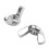 M6 Thread Dia Stainless Steel Wing Nut Butterfly Wing Nuts 30 Pcs 7