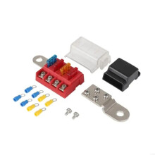 M10 100A 32V 4 Circuit Kit Blade Zekeringblok Accuklem Montage Busbar Bootuitrusting voor Auto Jacht Vrachtwagen