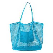 Large Mesh Tote Bag with Reinforced Handles and Inner Pocket for Shopping Beach Travel and Daily Use