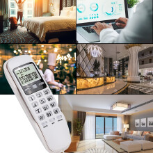 Desktop Phone with Caller ID and Call Memory White