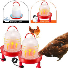 6L heated chicken waterer with adjustable temperature