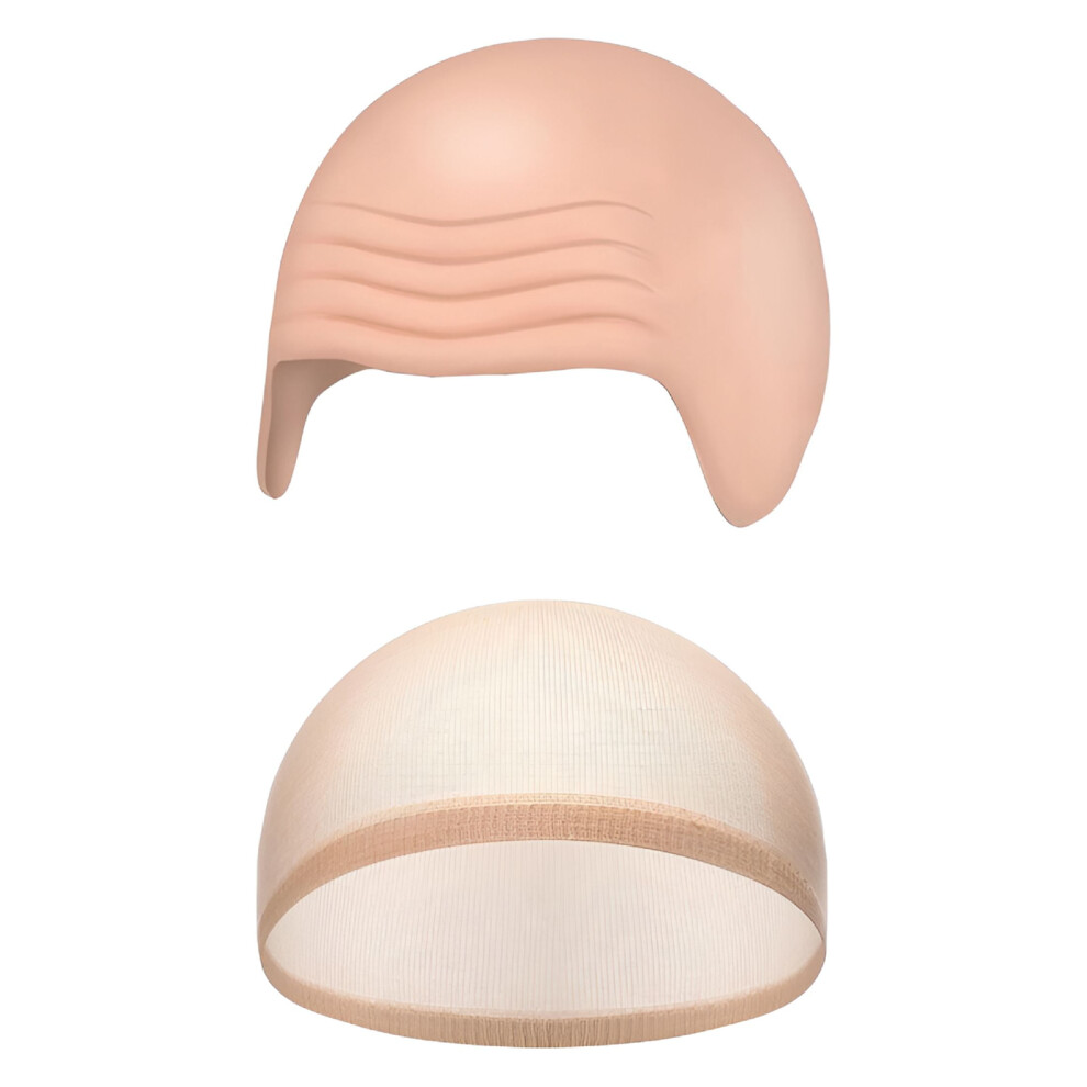 Halloween bald cap latex wig for adults 1 piece