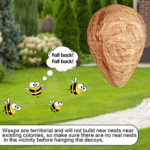 Wasp Nest Decoy Waterproof Fabric 4 Pcs 2