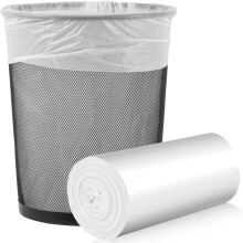 Sacs poubelle moyens 6-8 gallons blancs non parfumés (lot de 50)