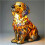 Lampe de nuit LED 3D en forme de bouledogue, alimentée par USB 1
