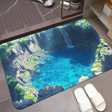 3D Hole Rug Optical Illusion 50 Inch Anti-Slip