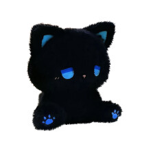 Black Cat Plush Toy Soft Huggable 1 Piece