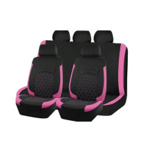 QenASHaing 9-Piece Polyester Car Seat Cover Set, Durable Four-Season Protection with Storage Pockets, Universal Fit for SUV Truck Front Rear Seats