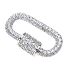 Broșă elegantă cu carabină pentru colier