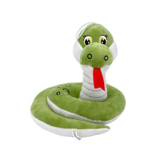 Snake plush toy with hat, soft and soothing, 9.2 inches