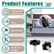 8pc Lock Knob Replacement Part 356A0014 for BAKFlip MX4 G2 Tonneau Cover Lock Accessories, Bed Cover Part Replacement