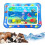 Tapete sensorial para gatos e crianças com estampa de peixes, 66 x 47 cm (26 x 18,5 polegadas). 1