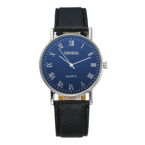 Herr Militär Quartzklocka 40mm Läderarmband