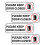 Pegatina "Mantener puerta cerrada" de PVC impermeable (4 piezas) 1