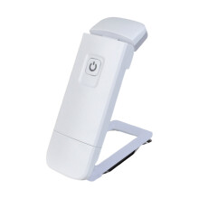 Rechargeable LED Book Clip Light, USB Folding Lamp, 350 Adjustable, Portable 1.3oz, 8H Battery, White, 10.7x4x2cm