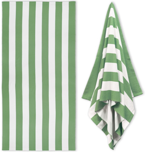 Serviette de plage en coton doux et absorbant à rayures 35 x 70 pouces