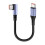Type C naar Type C kabel met 90 graden connector, 15 cm lang 1