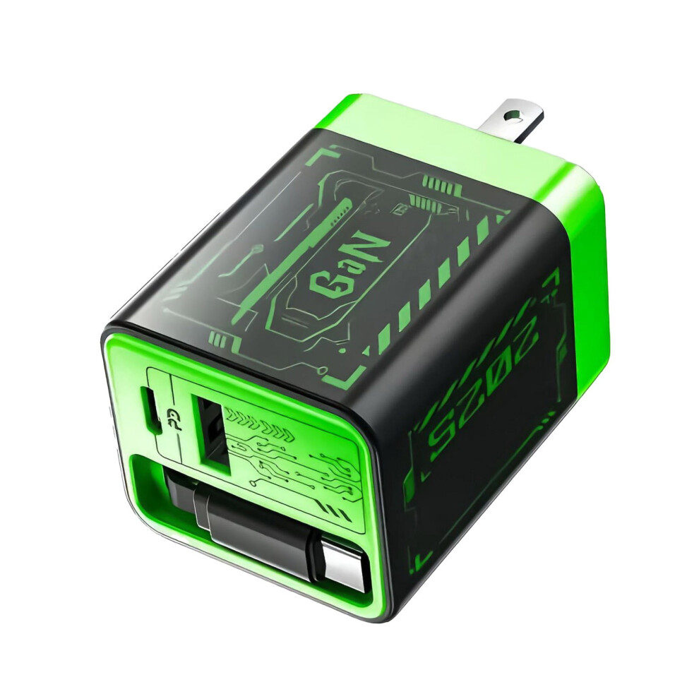 Retractable Wall Charger With 67W Fast Charging, Usb-C + 2 974856850426