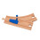 Wooden train track connector for kids, smooth edges 1
