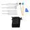Tuning Fork Set 128Hz 256Hz 512Hz 528Hz 4 Pack with Hammer 1