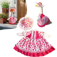 Frühlingsgans-Outfit mit Hut für 23 Zoll große Zementgans