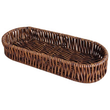 Coffee-Colored Plastic Bread Sampling Basket 1 Pack