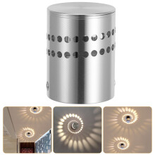 Applique murale LED spirale blanc chaud (1 pièce)