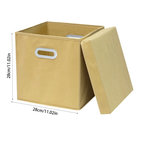 Fabric Storage Box Blue 11.02x11.02x11.02 in 2