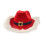 Hata Nollag cowboy LED dearg soilsithe 1 phíosa 1