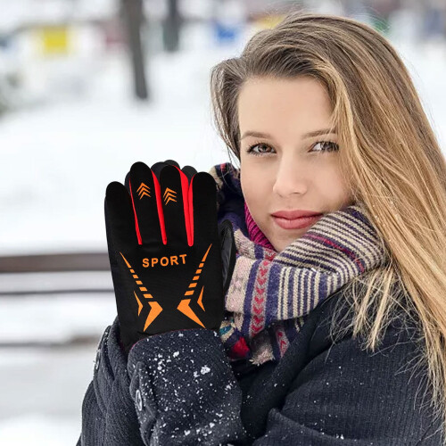 Thermal Touchscreen Gloves -30 Orange 2
