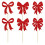 Kerstcupcakeversieringen met rode strikjes (24 stuks) 2