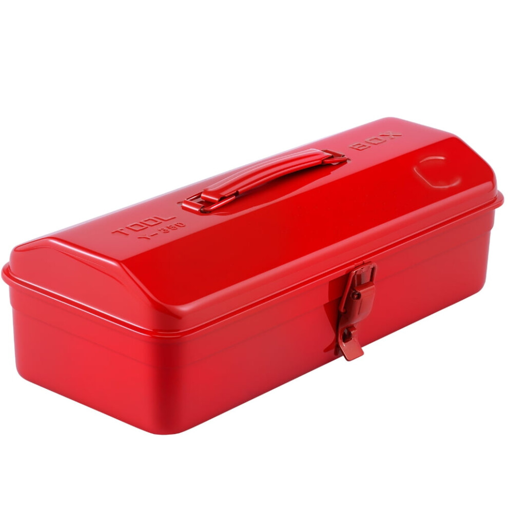 Portable Metal Tool Box Multi Compartment Organizer Heavy Duty Iron Construction Secure Lock For Garage Workshop Storage 9353595493964