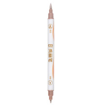 Kolorowy dwugłowicowy długopis pigmentowy 10 ml, metalowy korpus