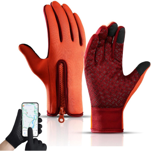 Fleece Gloves Windproof Warm Waterproof Thermal Touchscreen