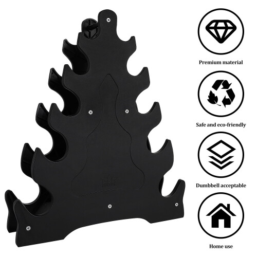 Dumbbell Display Rack Black Durable 1 Unit 1