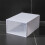 Clear stackable shoe boxes with magnetic door XL 1