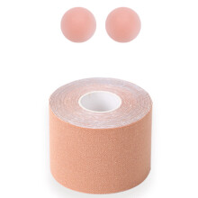 Borsttapeset voor borstlift met tepelcovers (2 stuks)
