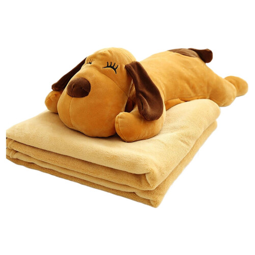 Cartoon Animal Pillow Blanket Two-in-One 1pc 1