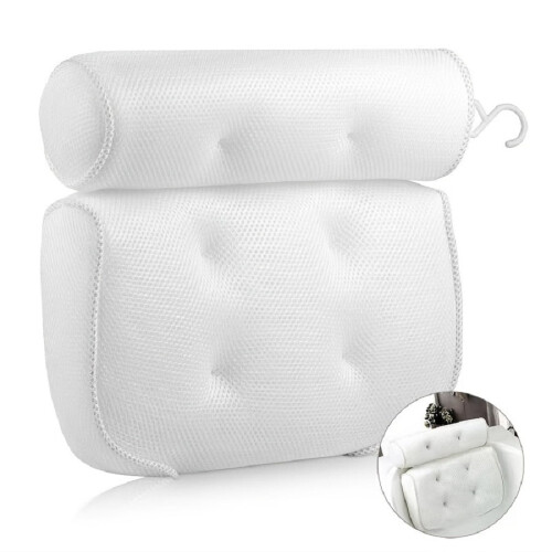Cuscino per vasca da bagno con ventose antiscivolo
