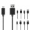 USB-C-kabel sort, 5-pak, 65W hurtigopladning, dataoverførsel 1
