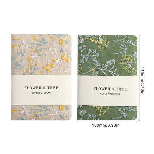 Hardcover Lined Notebook 256 Pages Wide Ruled 2