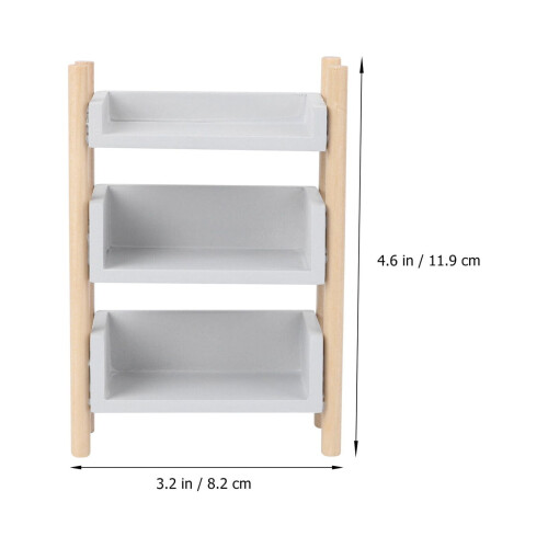 Étagère en bois grise pour jeux d'imitation 2