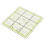 Klar plastik quiltelineal 15x15cm 1