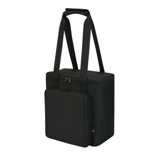 Bolsa portátil para amplificador de guitarra de 10 polegadas com dois compartimentos.