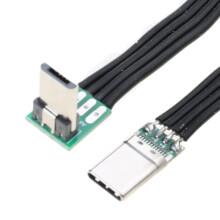 Cabo USB-C para Micro-USB; FPC fino com ângulo de 90 graus