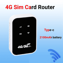 Router Wi-Fi 4G LTE, przenośny punkt dostępu 150 Mb/s, czarny
