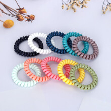 Elastici a spirale per capelli spessi, confezione da 10 elastici opachi a spirale