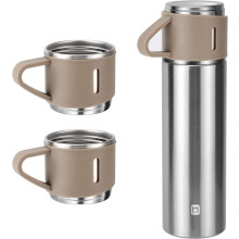 Edelstahl-Vakuumisolierte Wasserflasche 500 ml Braun